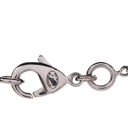 Chanel Baguette Crystal Pearl CC Lariat Necklace Silver 5 of 6