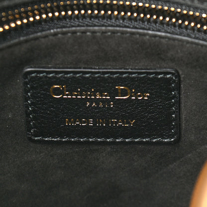 Christian Dior Calfskin Hand Painted Swords Medium Lady Dior Black 6 of 9