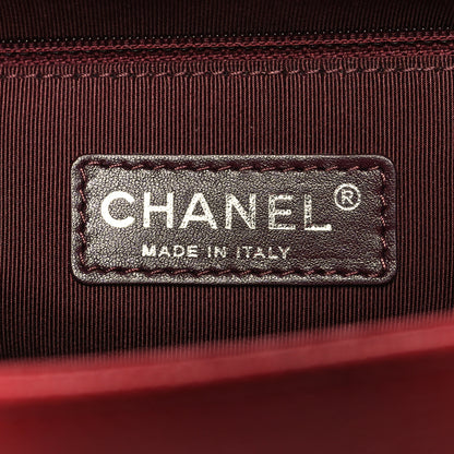 Chanel Goatskin Patent Quilted New Medium Boy Flap Red 6 of 11