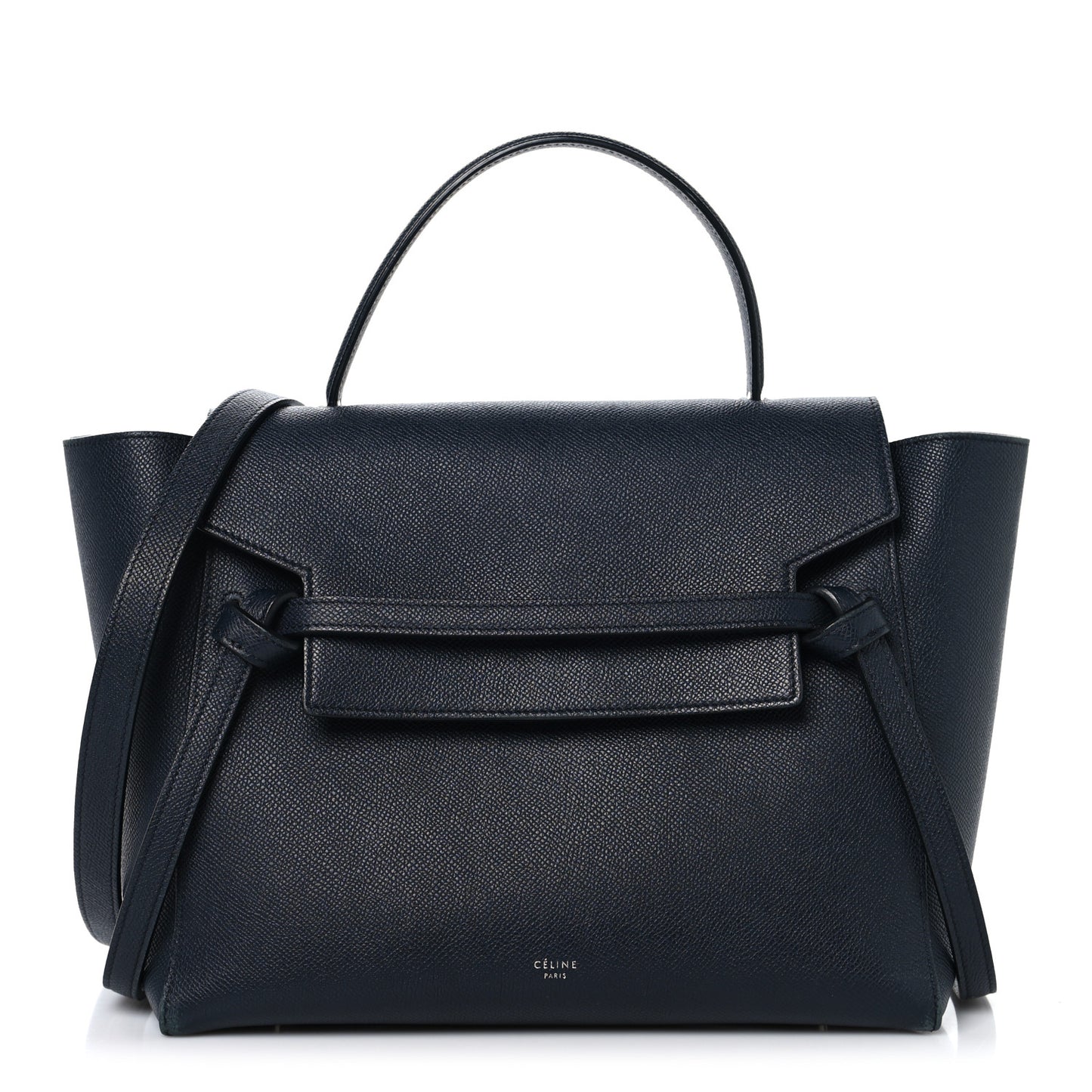 Grained Calfskin Mini Belt Bag Navy