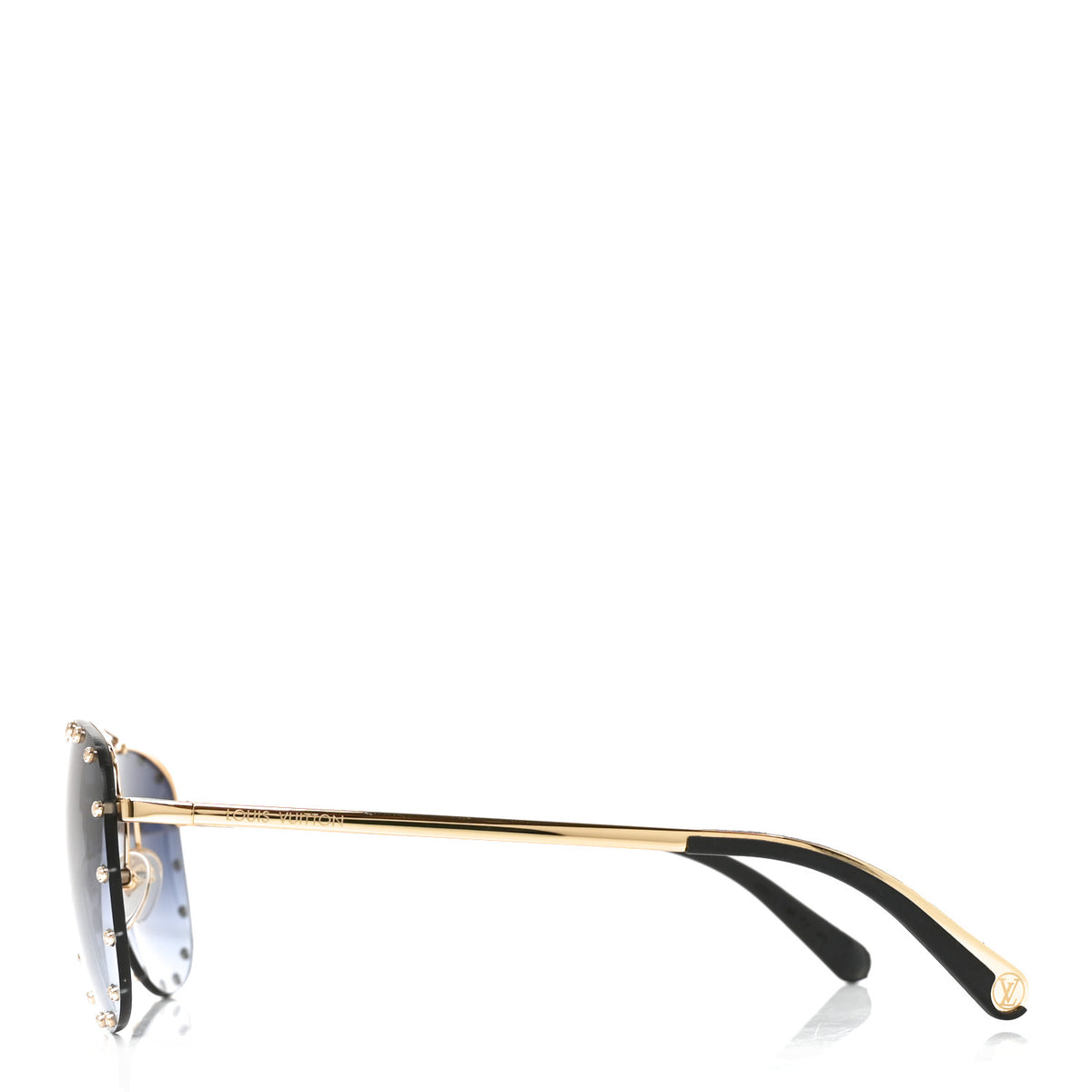 Louis Vuitton The Party Aviator Gradient Sunglasses Z2349U Blue 3 of 6