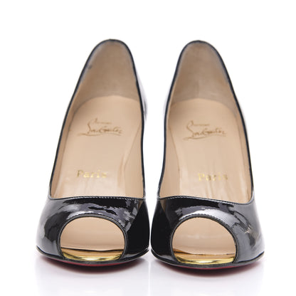 Christian Louboutin Patent Yoyospina 100 Pumps 38.5 Black 2 of 11
