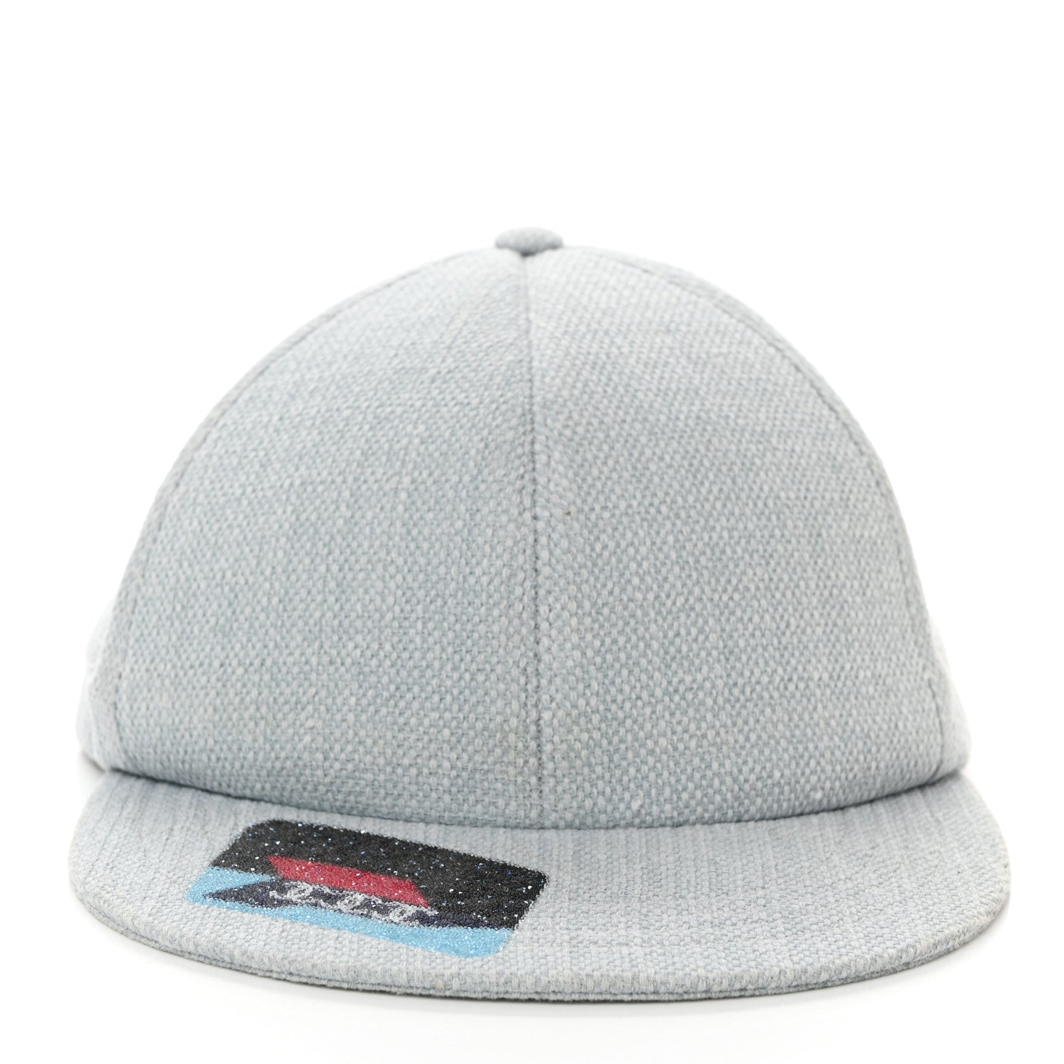 Chanel Tweed Sequin Airline CC Cap Hat Light Blue 3 of 8