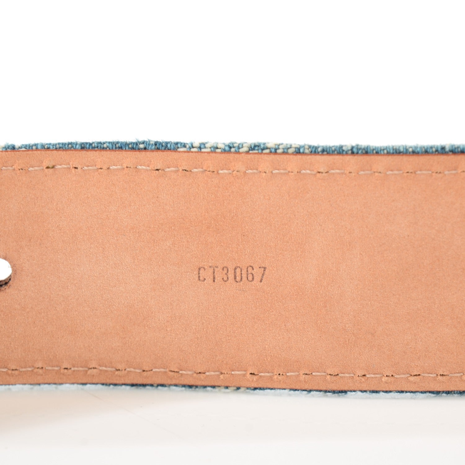 Louis Vuitton Denim Monogram Belt 90 36 Blue 5 of 8