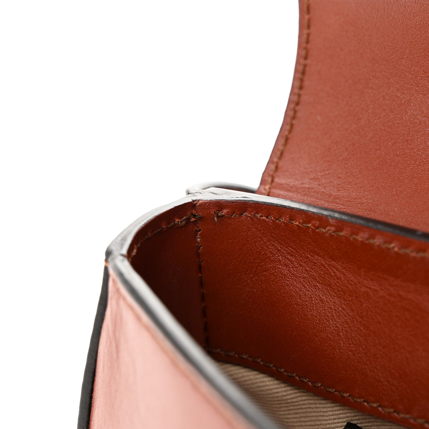Calfskin Suede C Belt Bag Sepia Brown