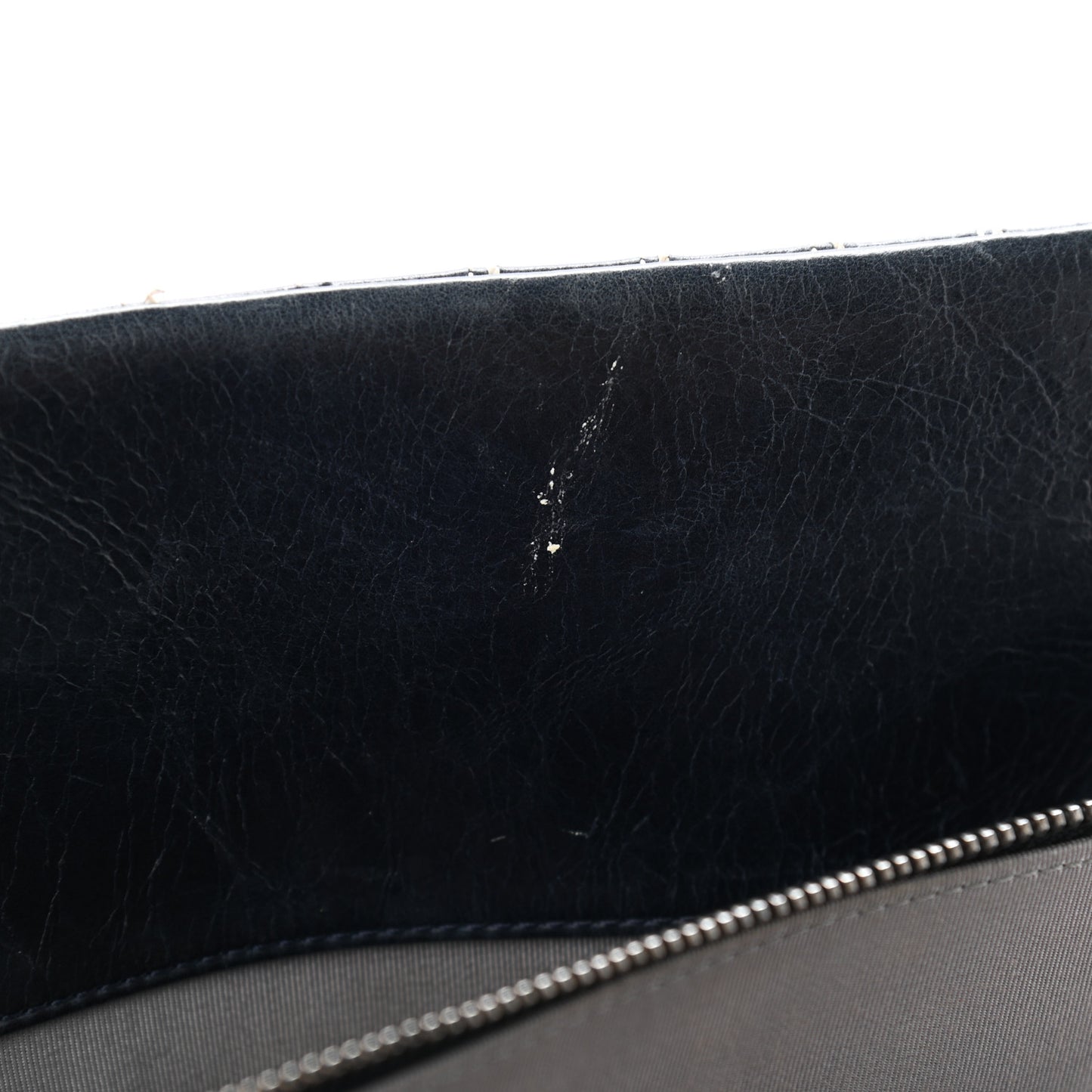 Lambskin Vertical Quilted Tote Navy