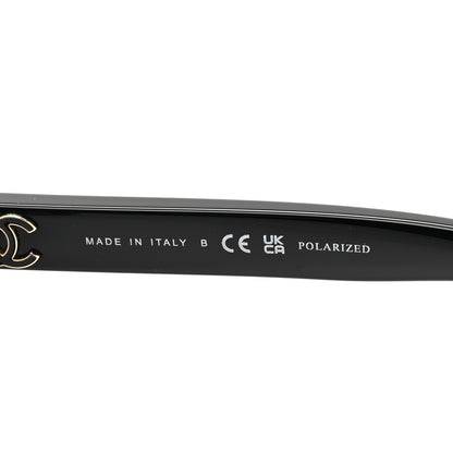 Chanel Acetate Butterfly Sunglasses 5540 Black 5 of 9