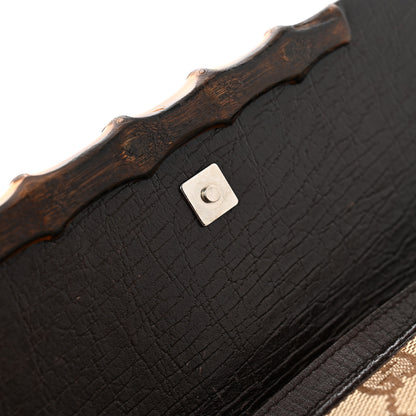 Gucci Monogram Bamboo Bar Clutch Dark Brown 12 of 12