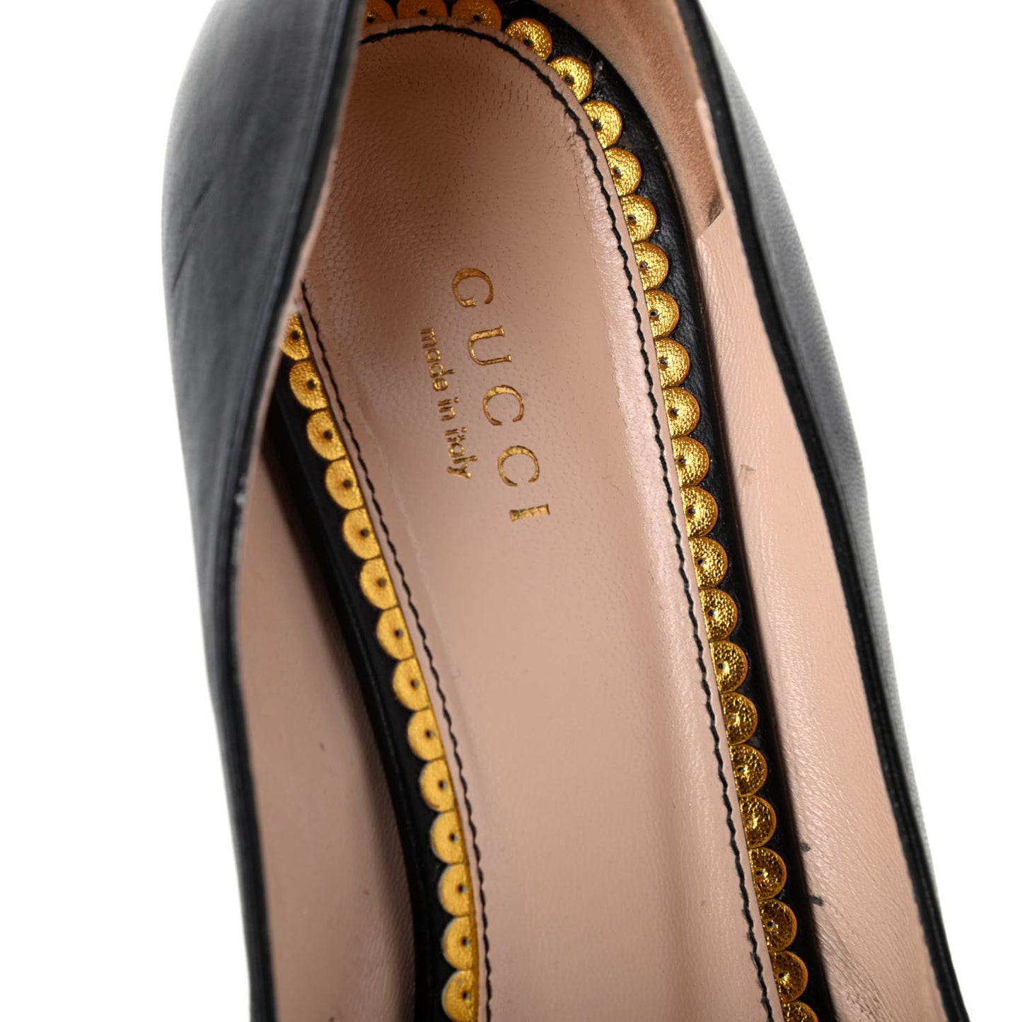Nappa Queen Margaret Low Heel Pumps 39.5 Black