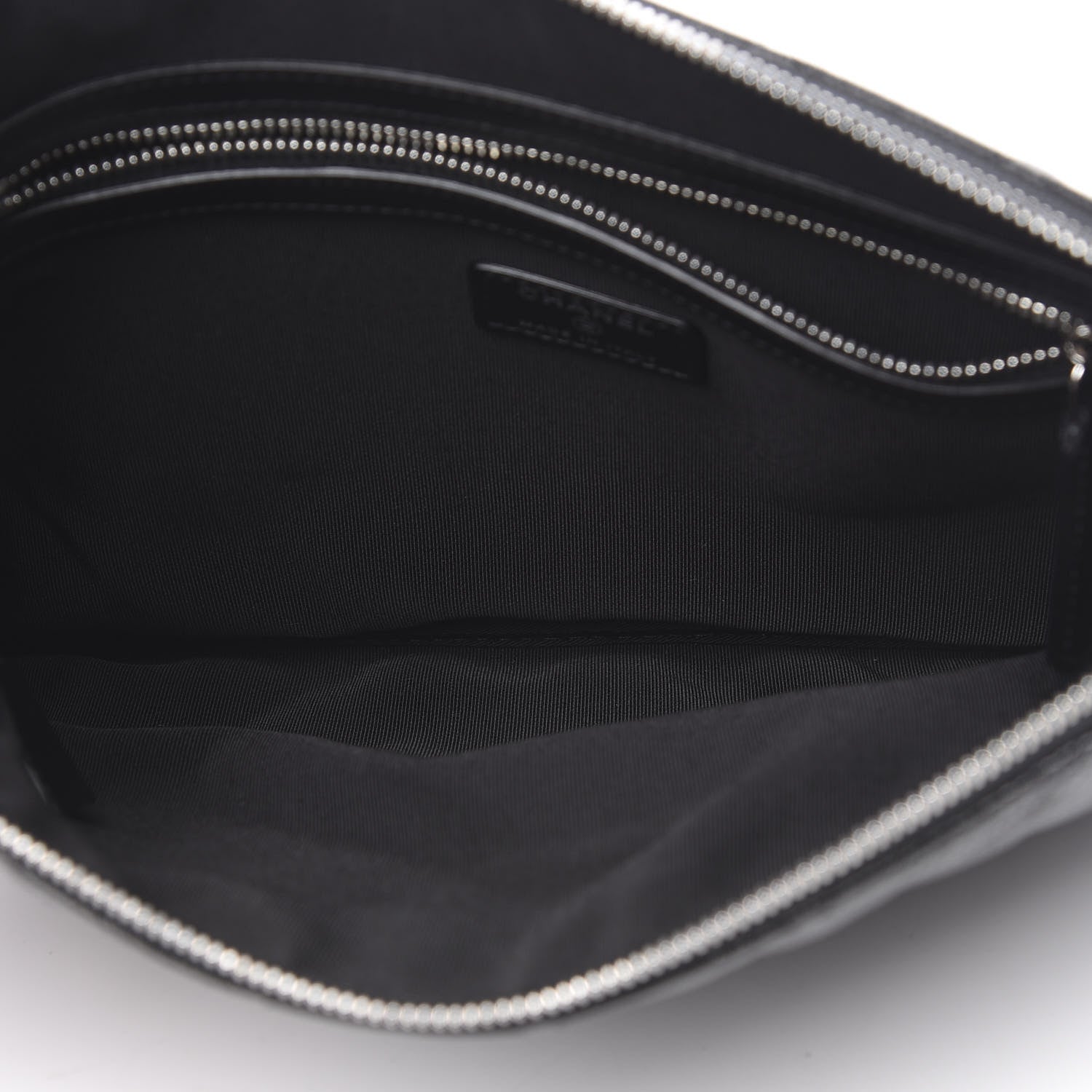 Chanel Caviar Quilted Medium Cosmetic Case Black 5 of 8