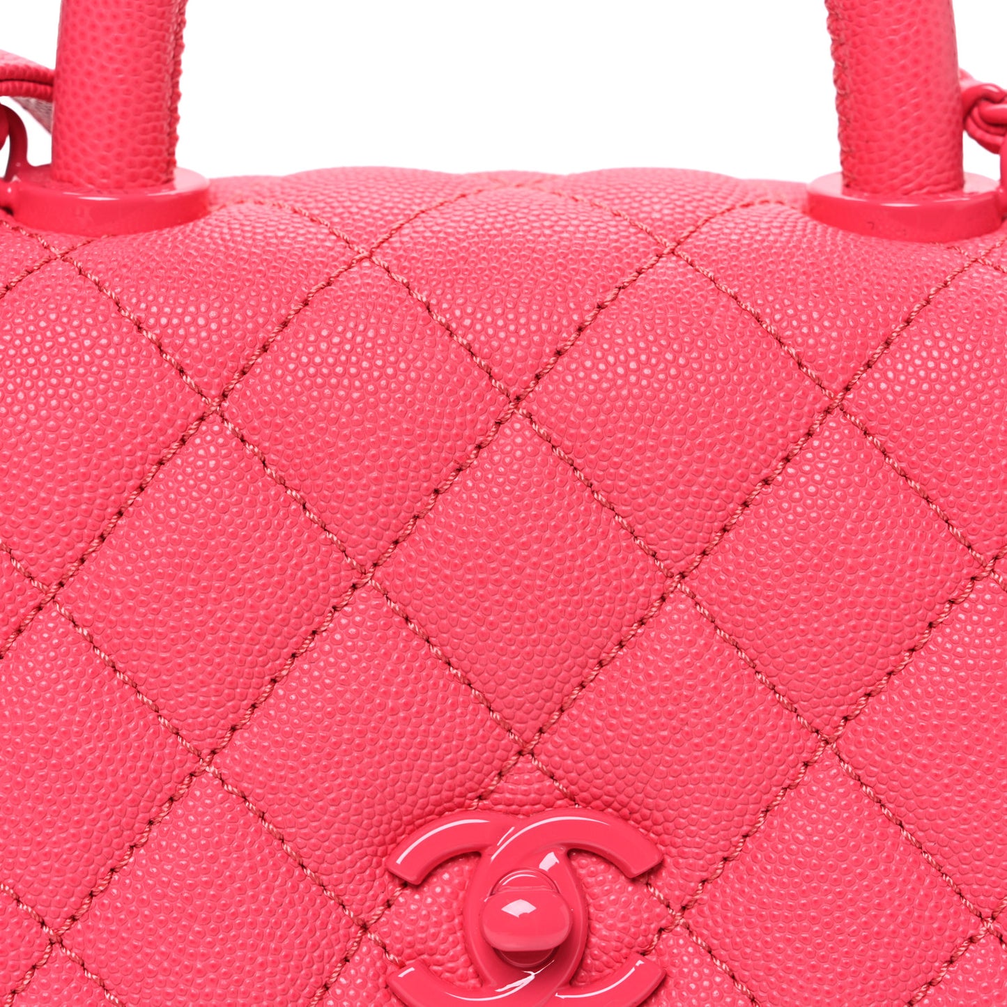 Caviar Quilted Incognito Extra Mini Coco Handle Flap Pink