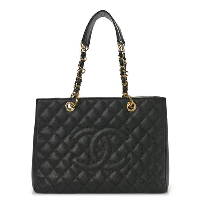Chanel Caviar Quilted Grand Shopping Tote GST Black 1 of 11
