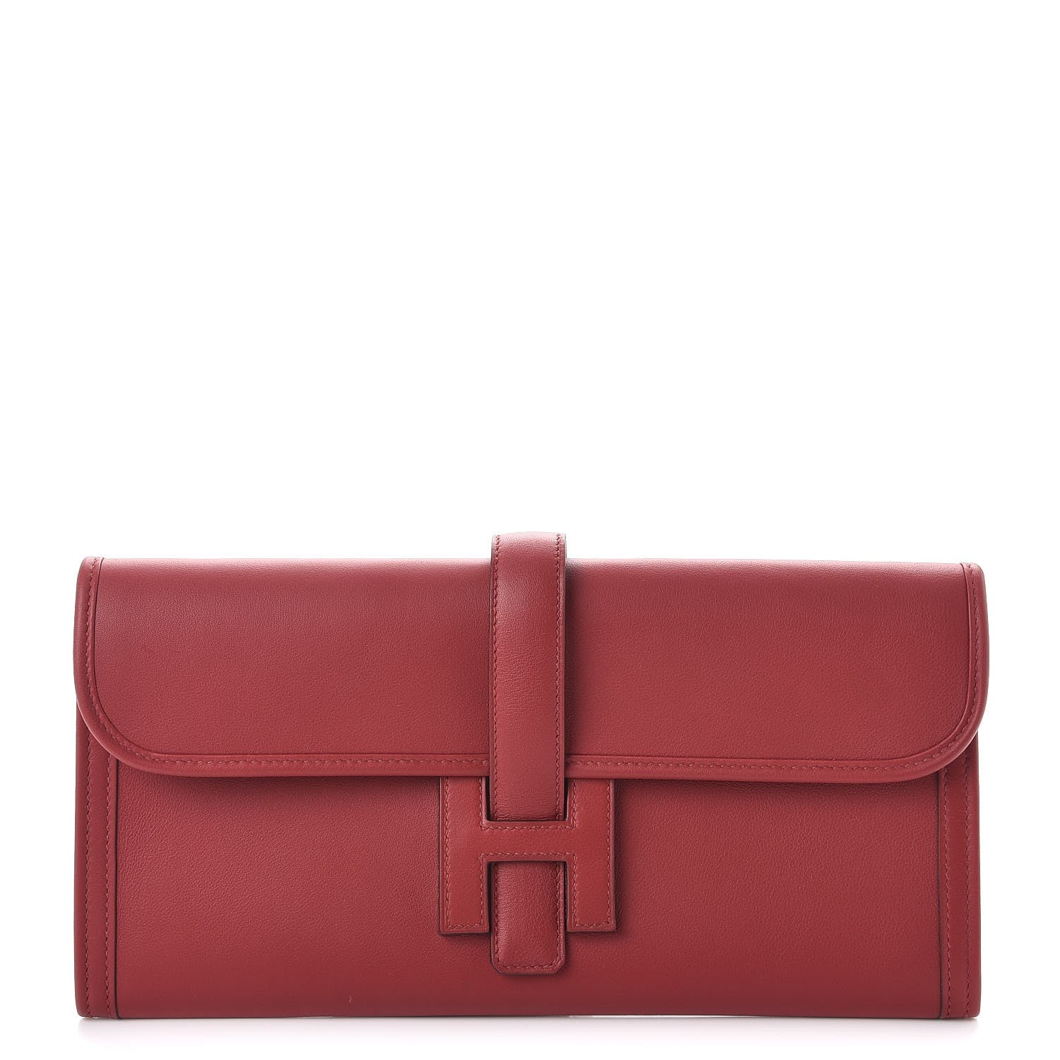 Hermes Swift Jige Elan 29 Clutch Rouge Grenat 1 of 8