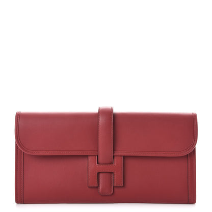 Hermes Swift Jige Elan 29 Clutch Rouge Grenat 1 of 8