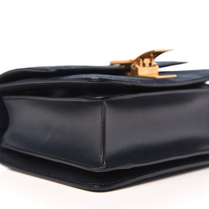 Celine Suede Small Classic Box Flap Bag Petrol 6 of 9