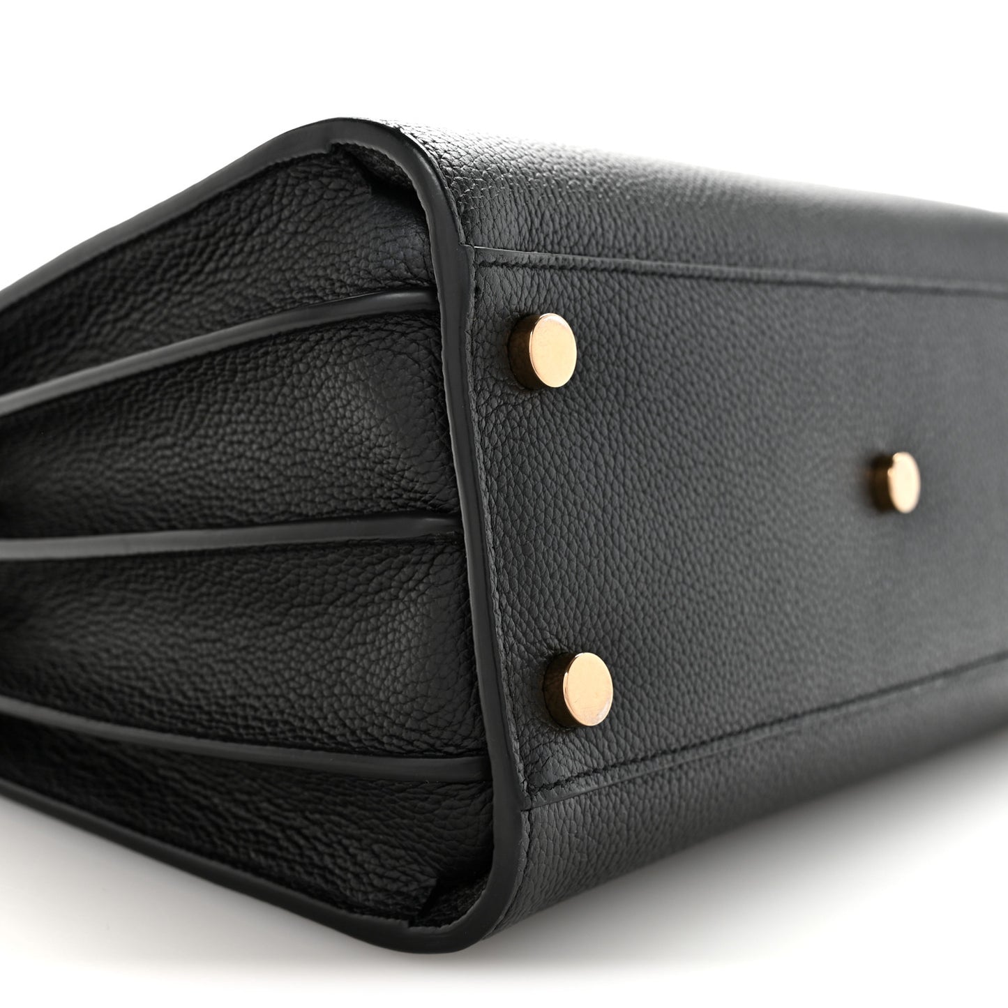 Grained Calfskin Baby Sac De Jour Black