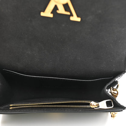 Louis Vuitton Patent Louise PM Chain Clutch Black 5 of 12