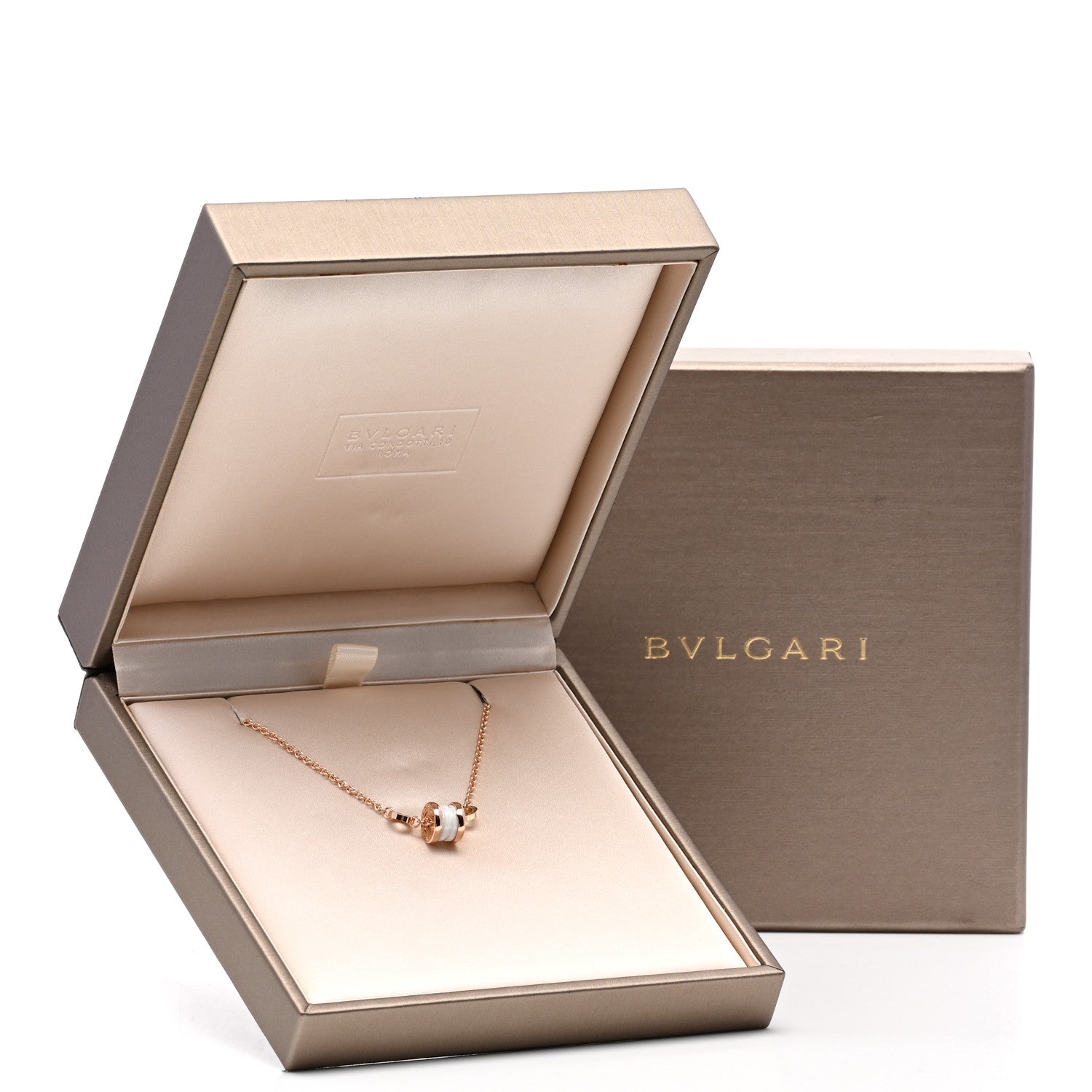 Bulgari 18K Rose Gold White Ceramic B.Zero1 Bracelet SM 5 of 5