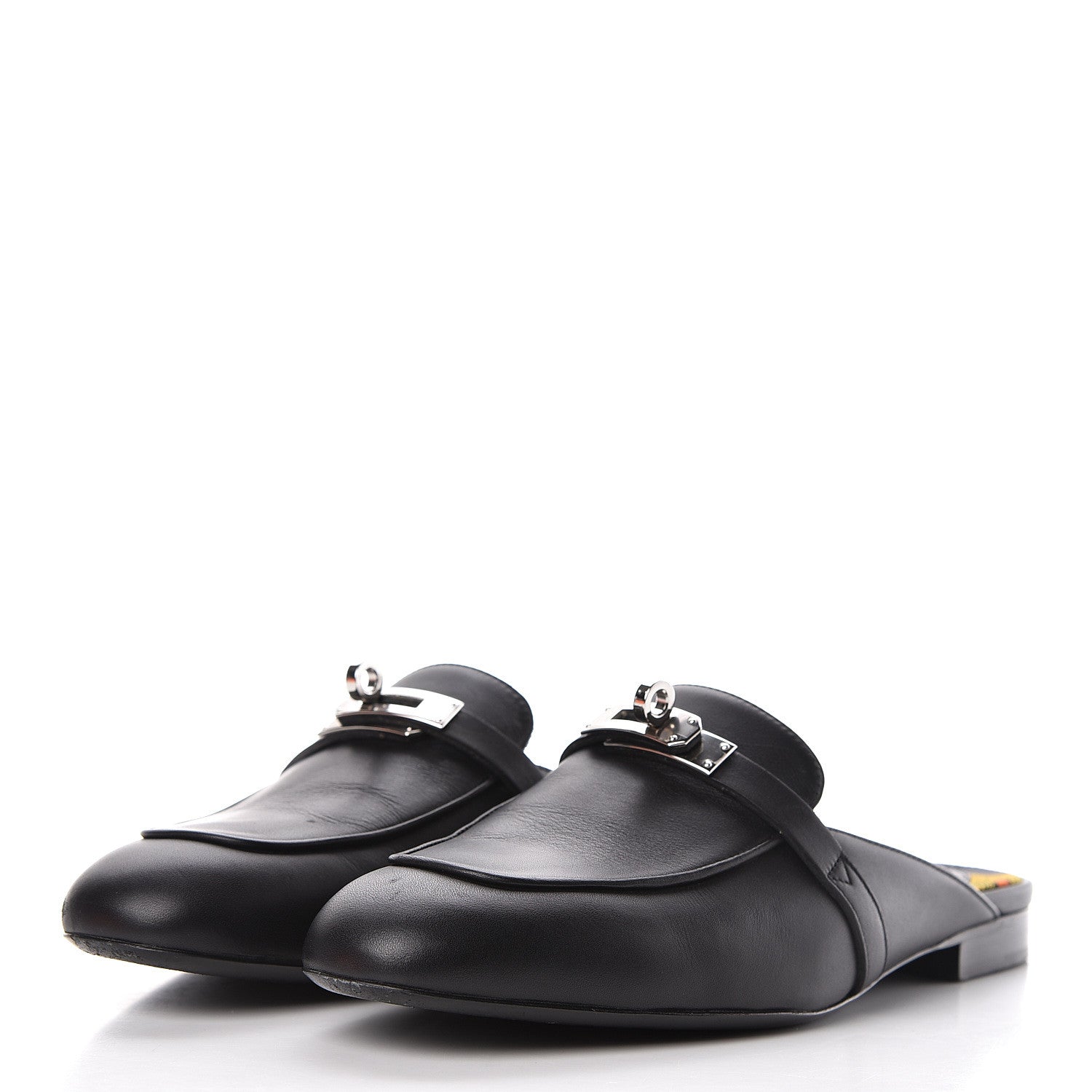 Hermes Calfskin Oz Mules 39 Black 3 of 13