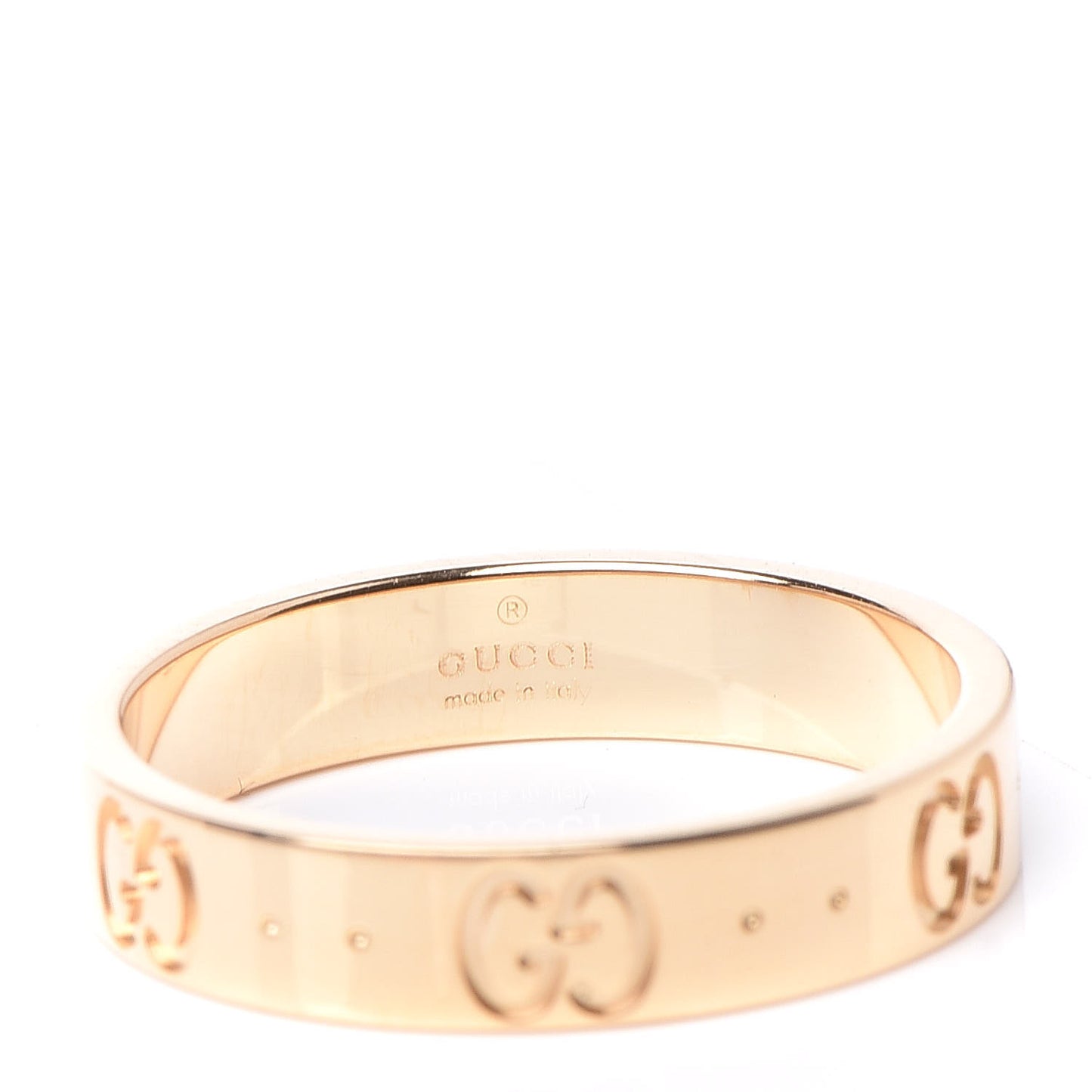 18K Yellow Gold 4mm Icon Thin Band Ring 54 7