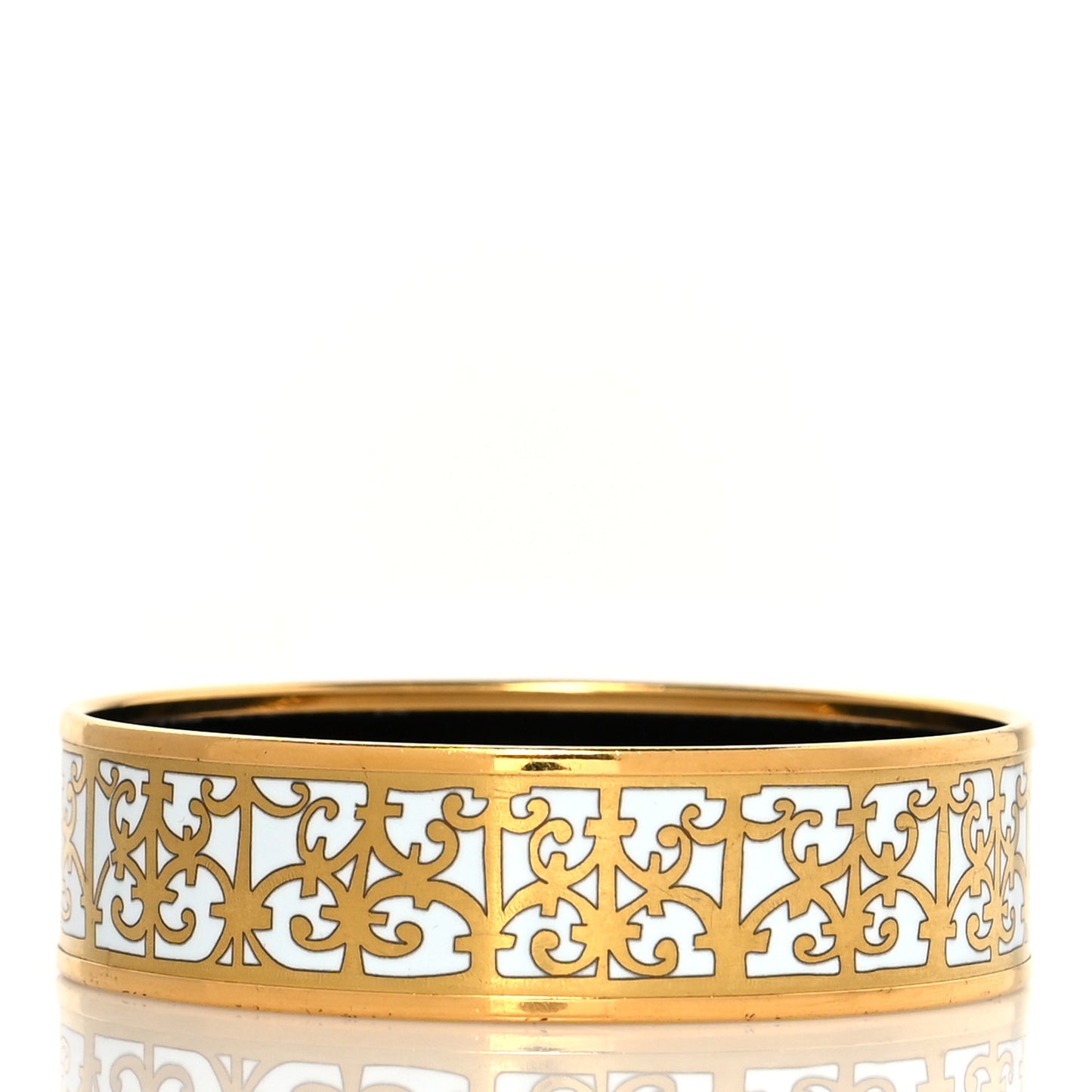 Enamel Printed Wide Balcons du Guadalquivir Bracelet 62 Gold