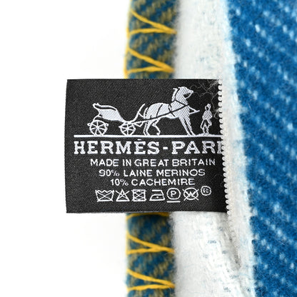 Hermes Wool Cashmere Avalon Vibration Pillow PM Outremer 3 of 3