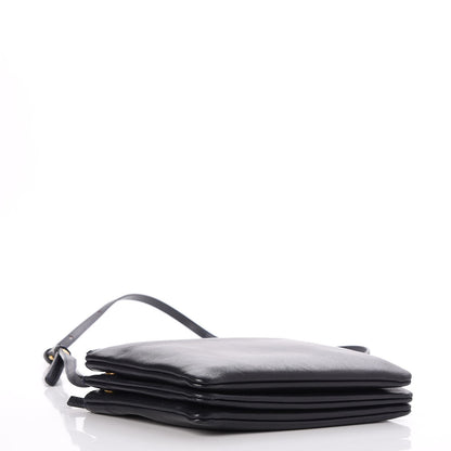 Celine Lambskin Small Trio Crossbody Bag Dark Blue 4 of 7