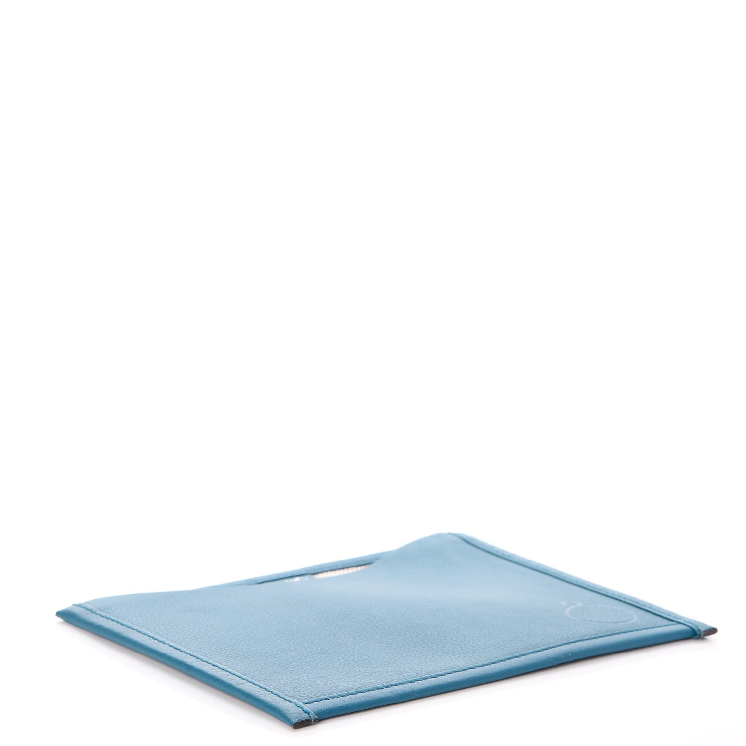 Hermes Swift Toile Petit H Passport Holder Bleu Thalassa 4 of 7