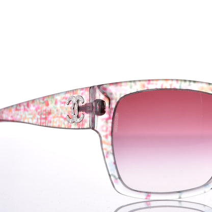 Chanel Acetate Multicolor Tweed CC Sunglasses 5220 Pink 7 of 8
