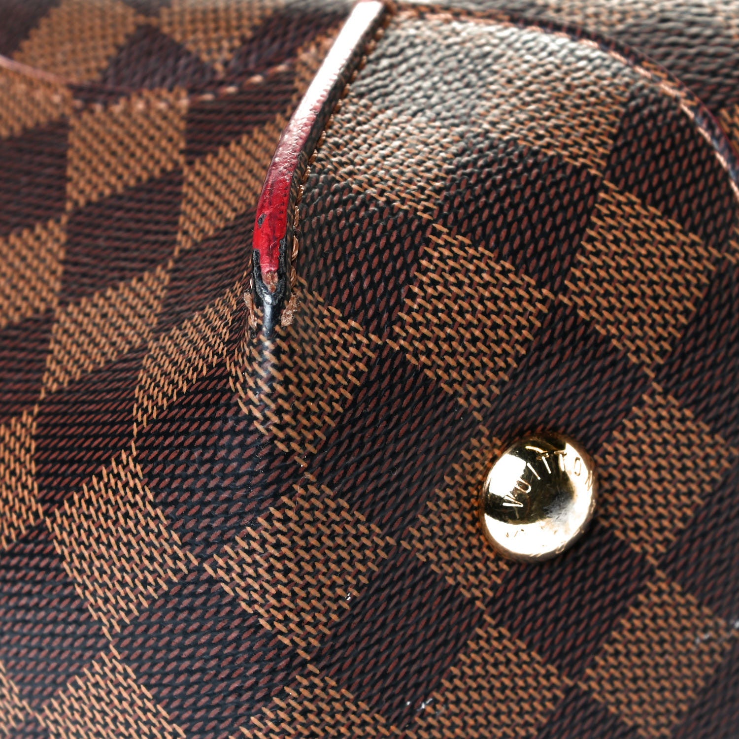 Louis Vuitton Damier Ebene Caissa Hobo Cherry 6 of 7