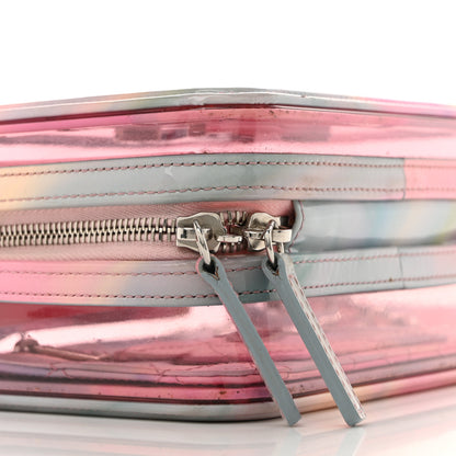 Chanel PVC Patent Calfskin Patent Lambskin Small CC Vanity Case Pink 15 of 31