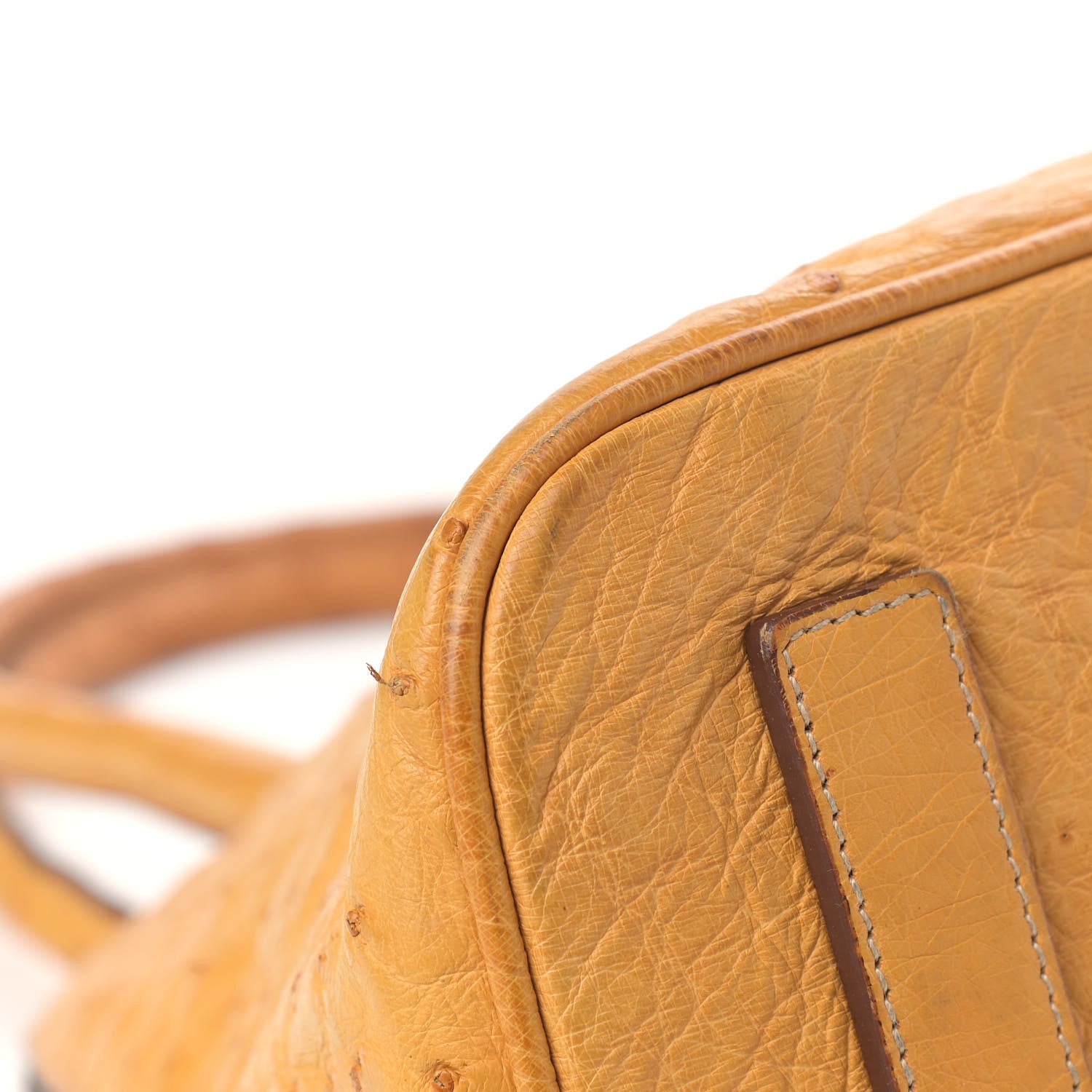 Prada Ostrich Frame Bowler Soleil 7 of 23