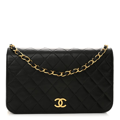 Chanel Lambskin Quilted Small Single Flap Black 1 of 13