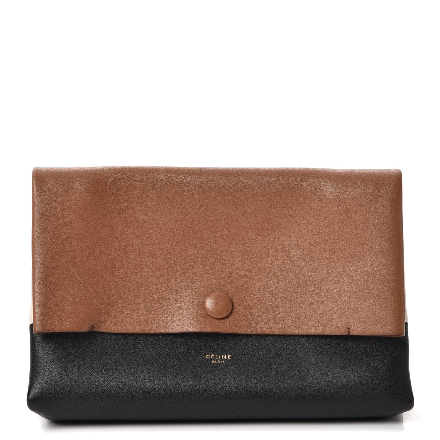 Celine Calfskin All Soft Pouch Tan 1 of 7