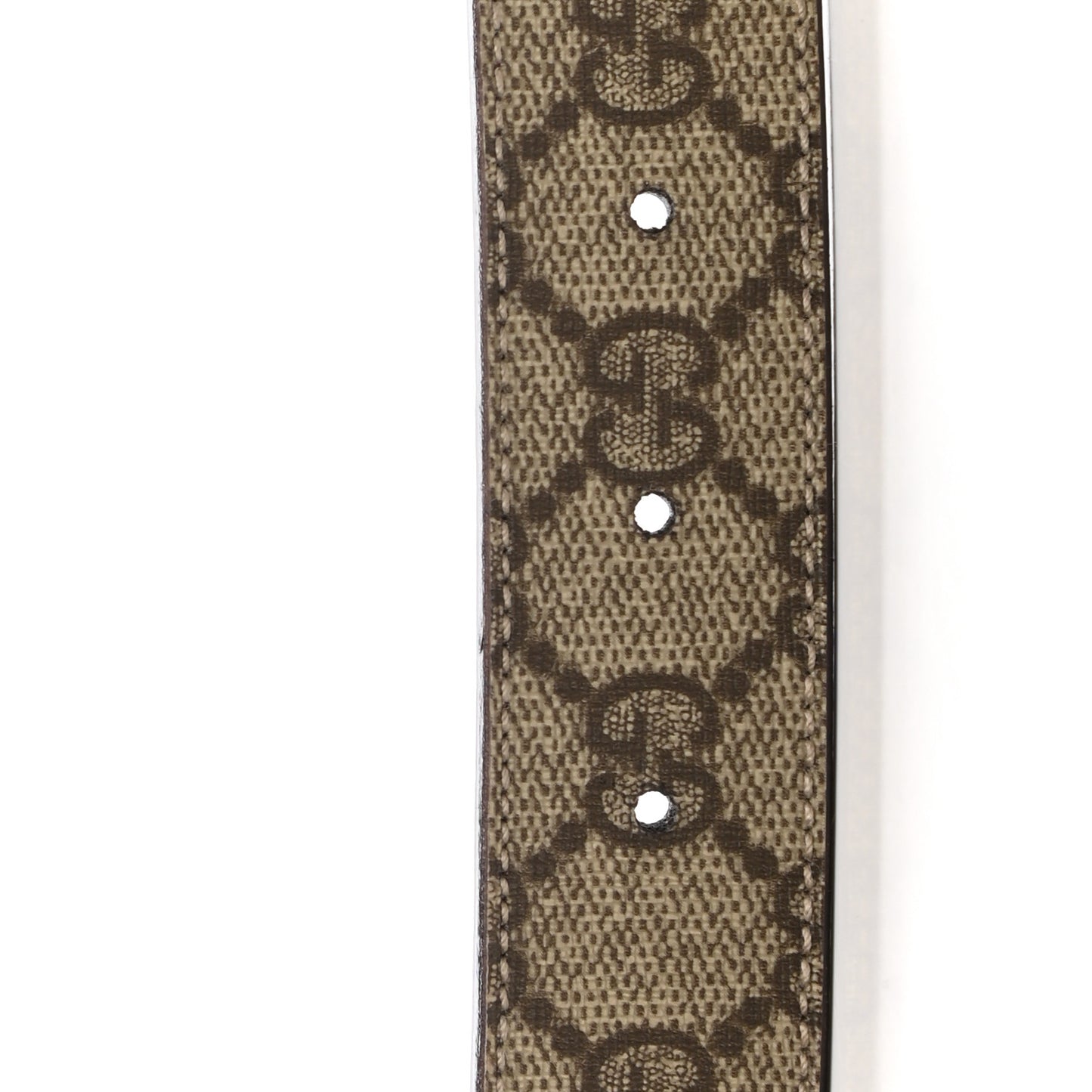 GG Supreme Monogram Plaque Belt 85 34 Fuchsia