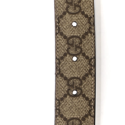 Gucci GG Supreme Monogram Plaque Belt 85 34 Fuchsia 3 of 6
