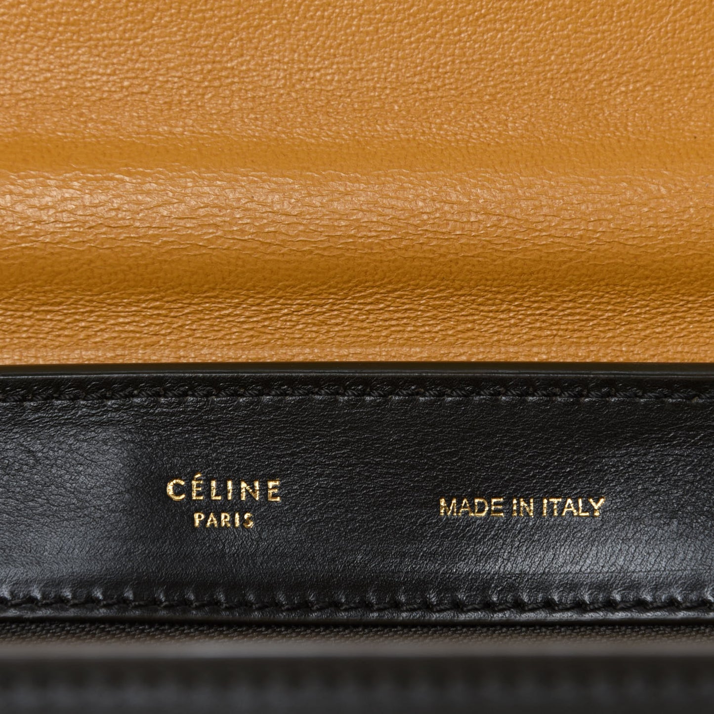 Smooth Calfskin Suede Medium Tri-Color Trapeze Mustard