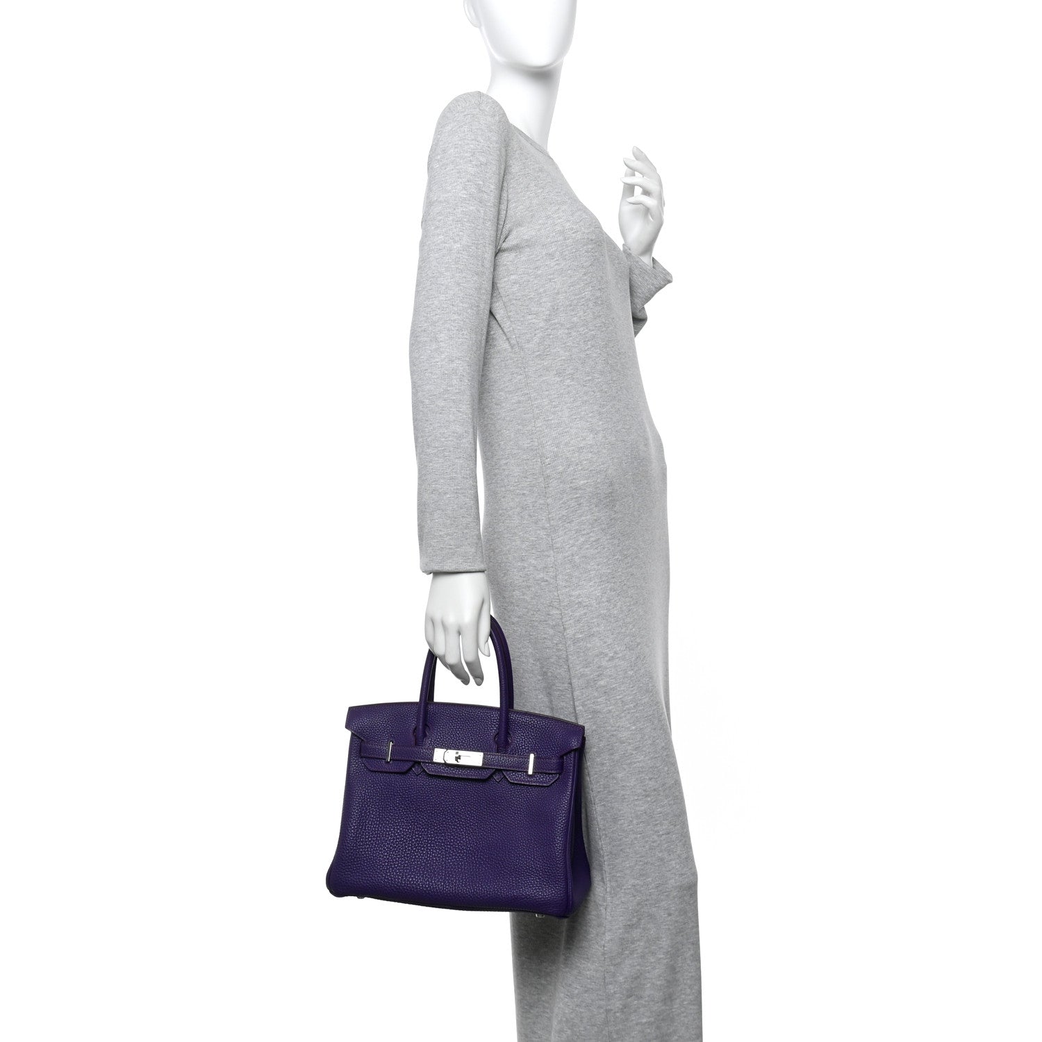Hermes Togo Birkin 30 Iris 3 of 19