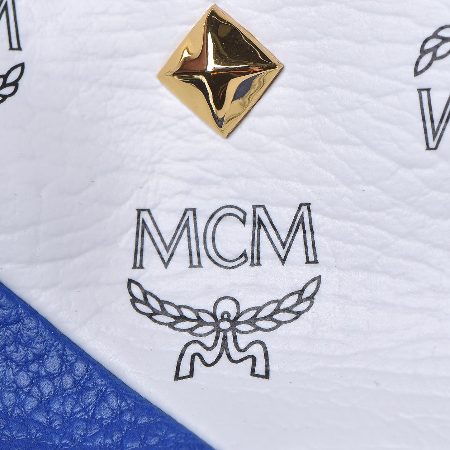 Visetos Studded Medium Stark Backpack White Blue