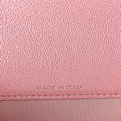 Chanel Iridescent Caviar Quilted Flap Card Holder Rose Pink 7 of 9
