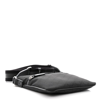 Gucci Nylon Monogram Mini Flat Messenger Bag Black 4 of 10