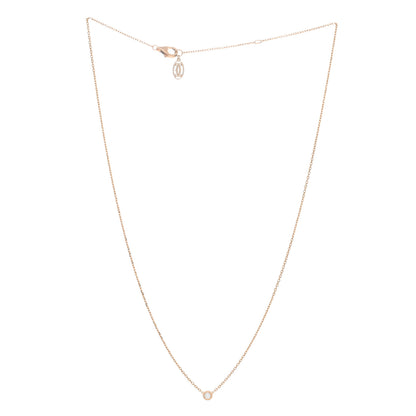 Cartier 18K Pink Gold Diamond XS D'Amour Pendant Necklace 2 of 4
