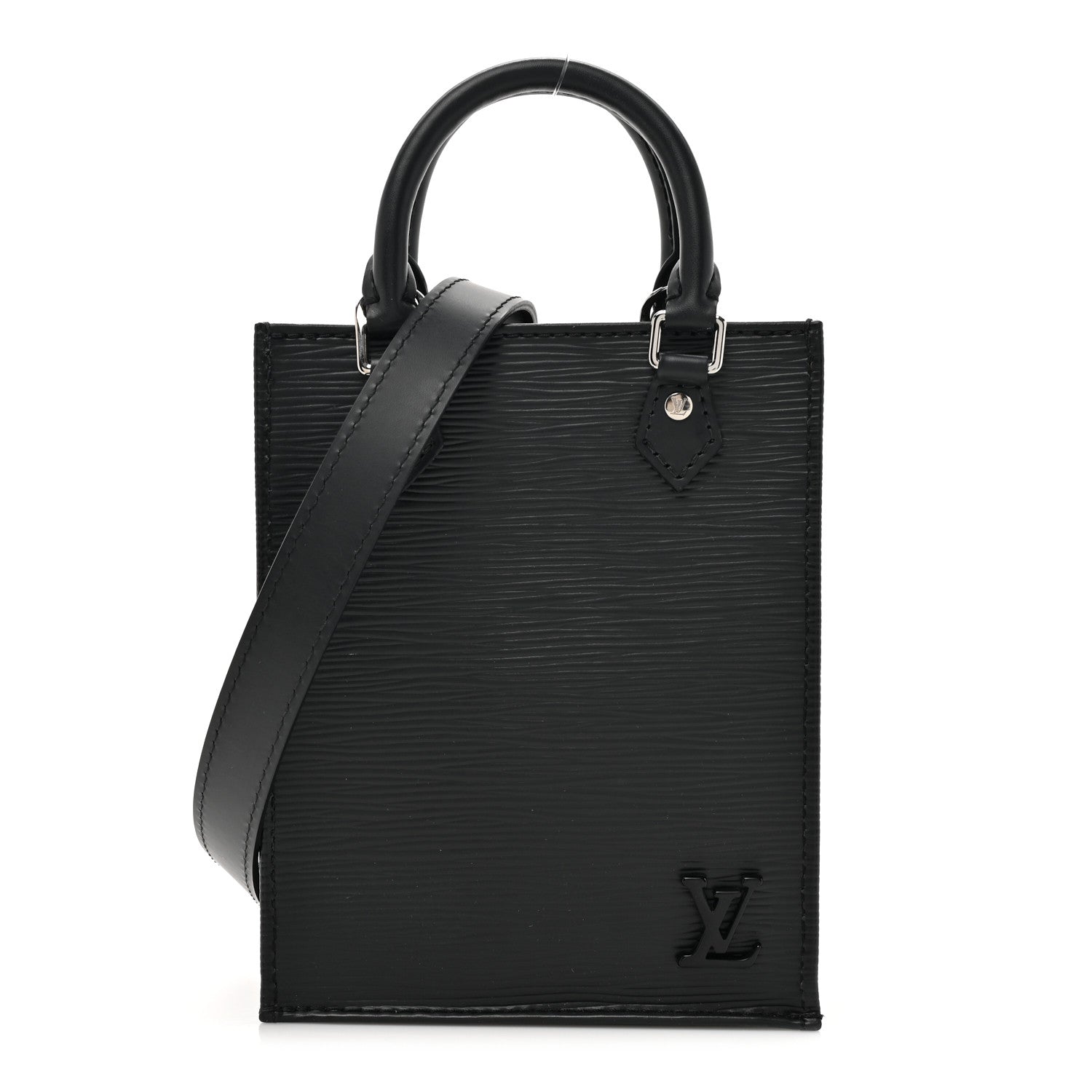 Louis Vuitton Epi Petit Sac Plat Black 1 of 11
