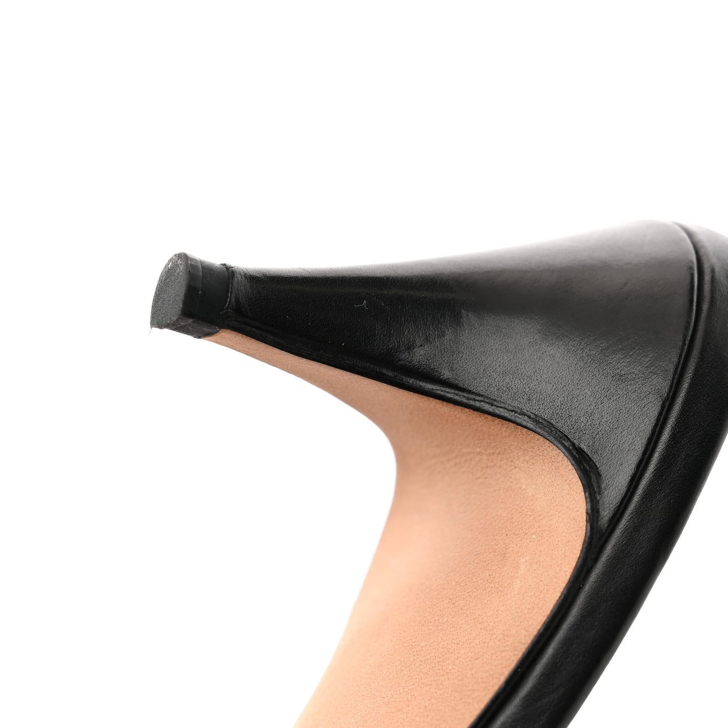 Calfskin Stitched CC Mule Sandals 36 Black