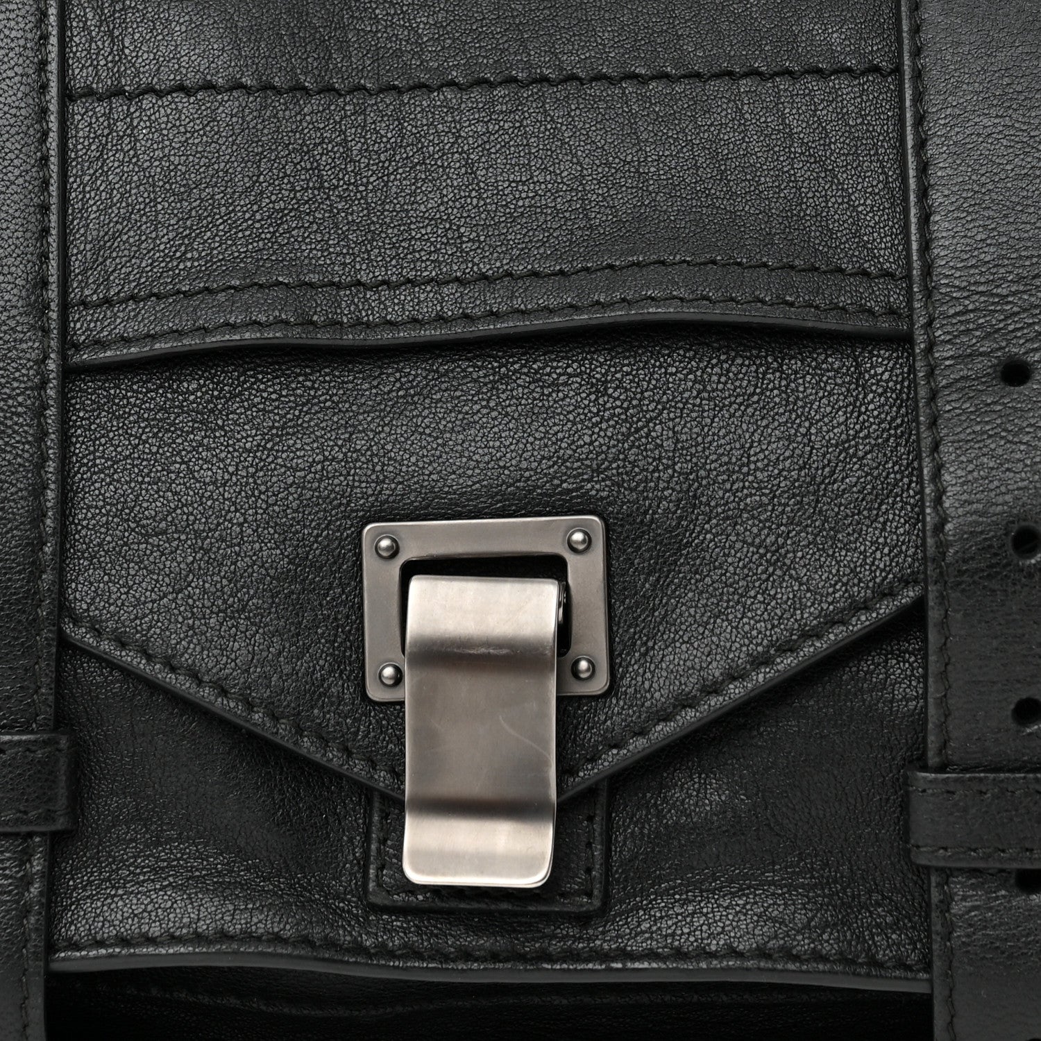 Proenza Schouler Lambskin Tiny PS1 Satchel Black 10 of 13