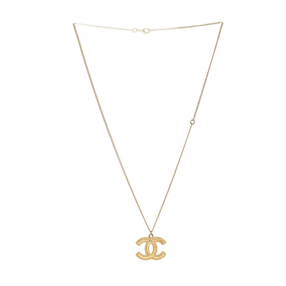 Chanel CC Chain Pendant Necklace Gold 2 of 3