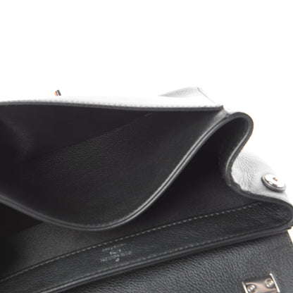 Louis Vuitton Calfskin Lockme II Chain Bag BB Black 13 of 14
