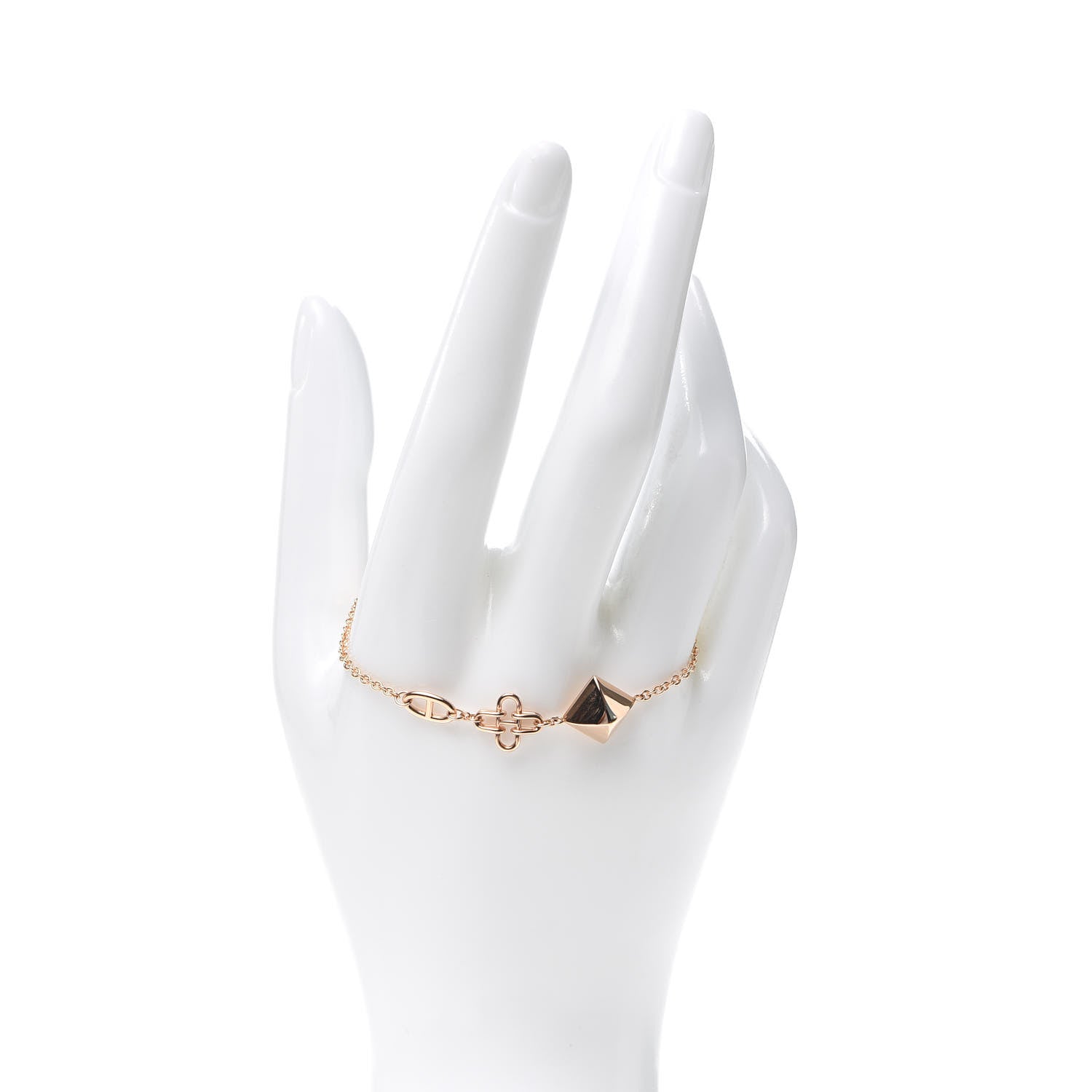 Hermes 18K Rose Gold Ronde Multi Bracelet SH 2 of 5