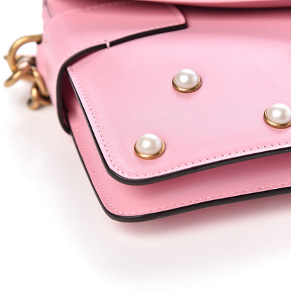 Gucci Nappa Pearl Studded Mini Queen Margaret Broadway Shoulder Bag Sugar Pink 12 of 13