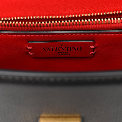 Valentino Garavani Grainy Calfskin Medium VSling Top Handle Bag Black 6 of 9
